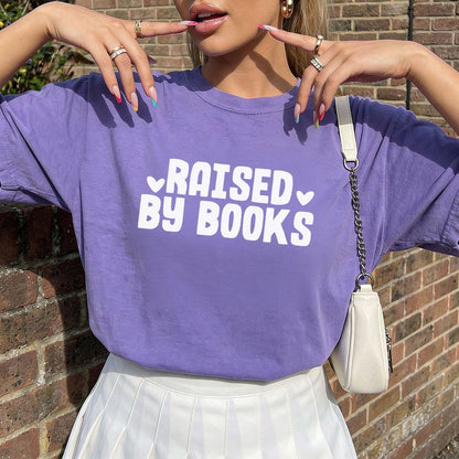 Raised By Books Heavyweight Comfort Colors Shirt - Starry Skies Austin