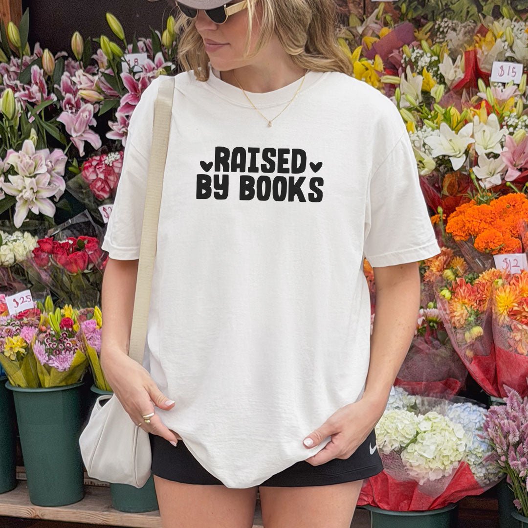 Raised By Books Heavyweight Comfort Colors Shirt - Starry Skies Austin