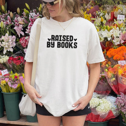 Raised By Books Heavyweight Comfort Colors Shirt - Starry Skies Austin