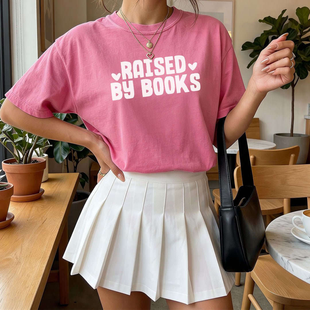 Raised By Books Heavyweight Comfort Colors Shirt - Starry Skies Austin