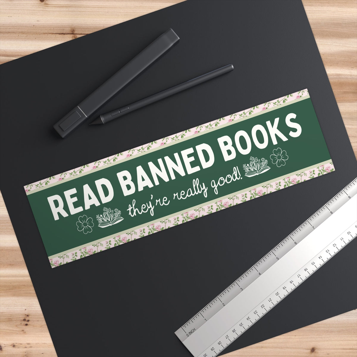 Read Banned Books Bumper Sticker - Starry Skies Austin