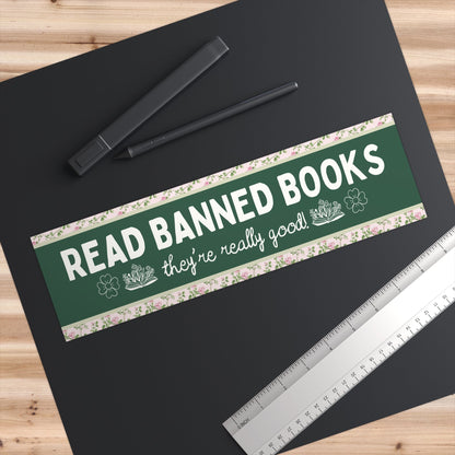 Read Banned Books Bumper Sticker - Starry Skies Austin