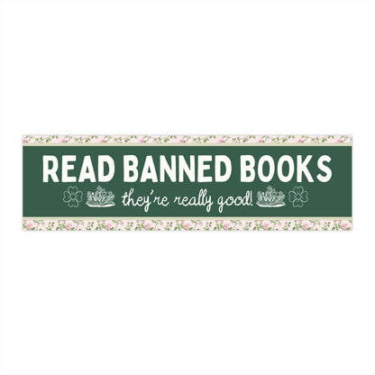 Read Banned Books Bumper Sticker - Starry Skies Austin