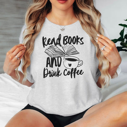 Read Books And Drink Coffee Gildan Softstyle Shirt - Starry Skies Austin