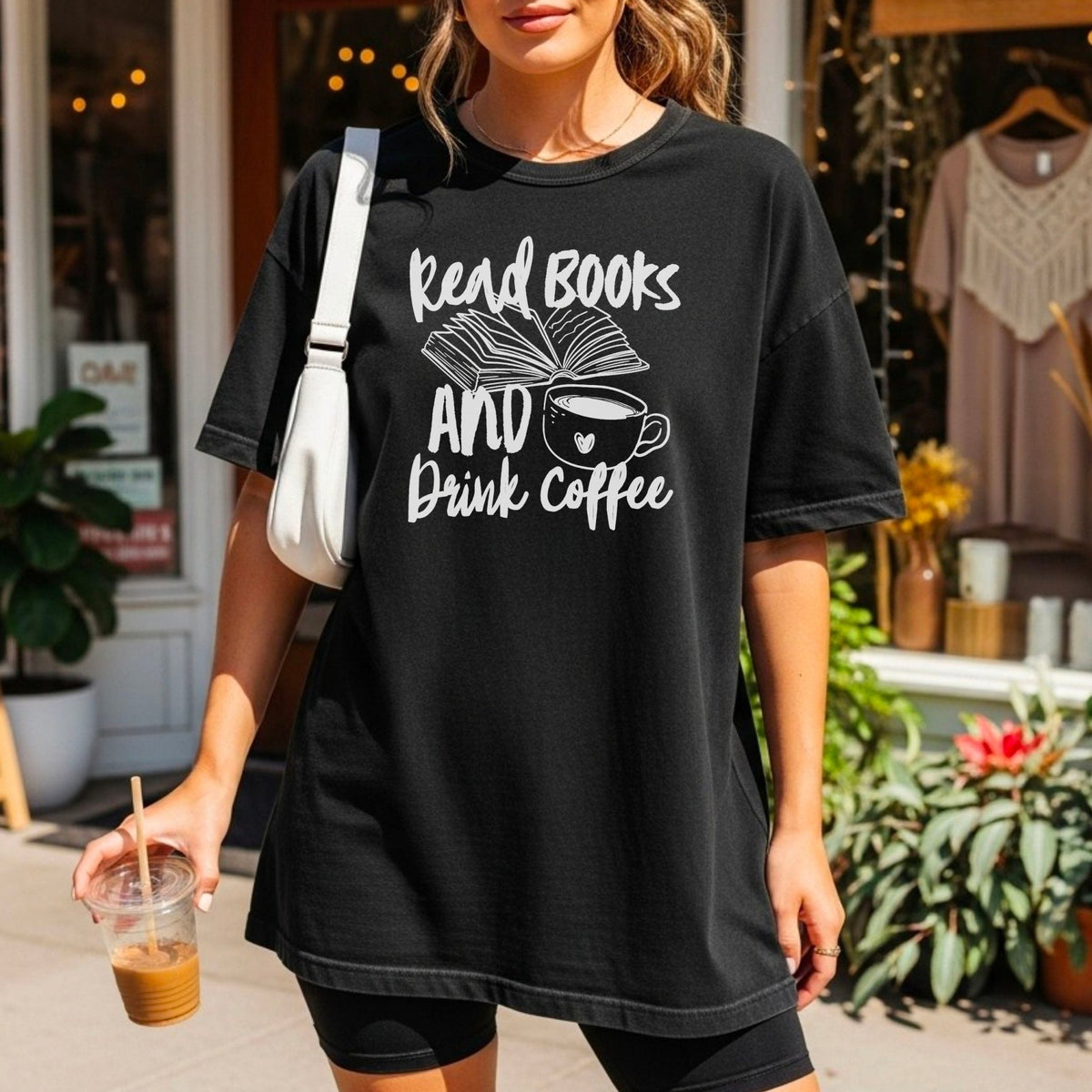 Read Books And Drink Coffee Heavyweight Comfort Colors Shirt - Starry Skies Austin