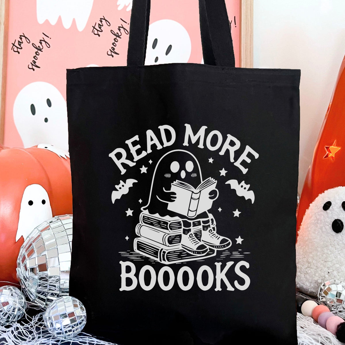 Read More Booooks Canvas Tote Bag Canvas Tote Bag - Starry Skies Austin