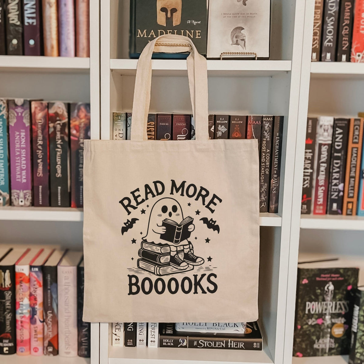 Read More Booooks Canvas Tote Bag Canvas Tote Bag - Starry Skies Austin