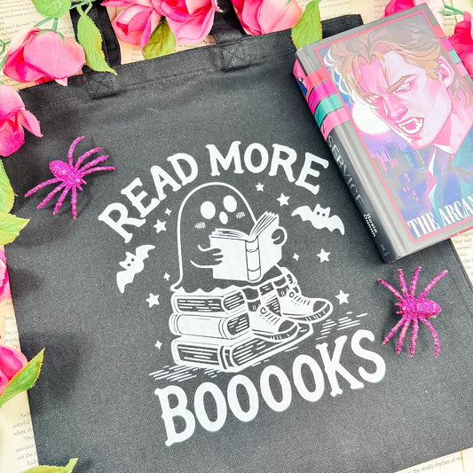 Read More Booooks Canvas Tote Bag Canvas Tote Bag - Starry Skies Austin