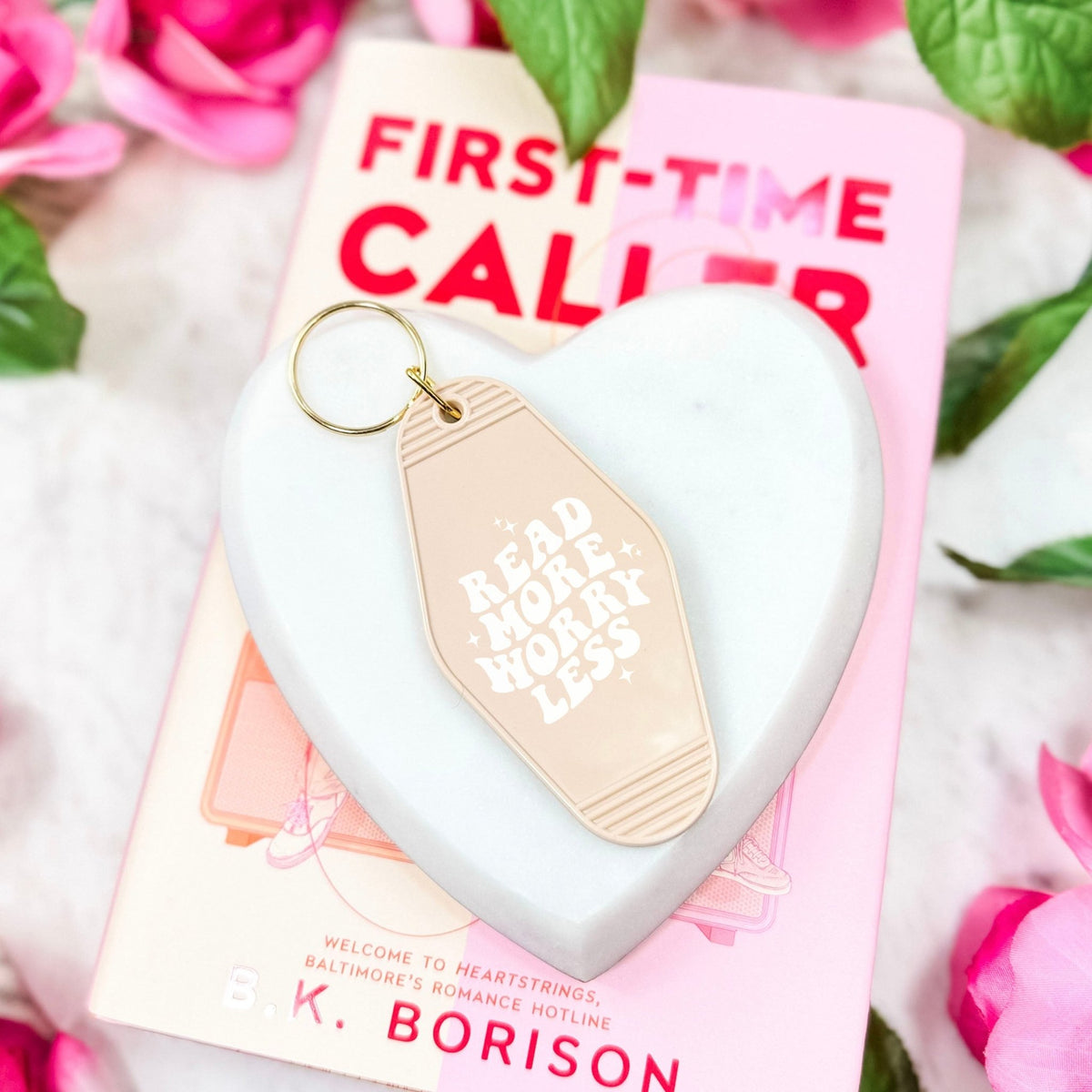 Read More Worry Less Bookish Motel Keychain | A Stylish and Fun Accessory for Readers - Starry Skies Austin