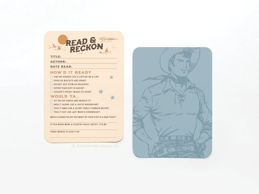 Read & Reckon Book Review Card Set - Starry Skies Austin