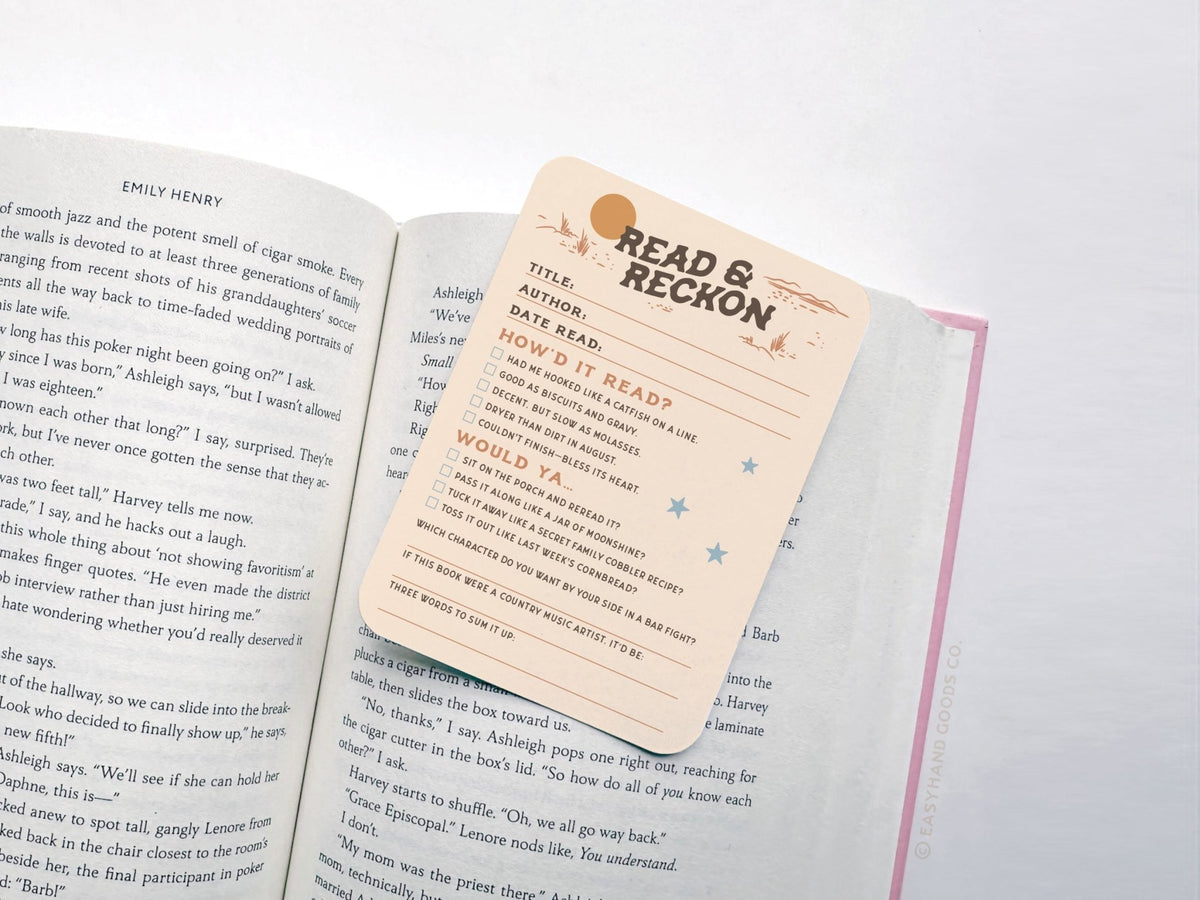 Read & Reckon Book Review Card Set - Starry Skies Austin