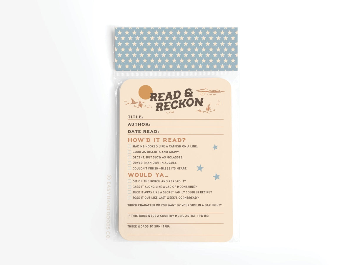 Read & Reckon Book Review Card Set - Starry Skies Austin