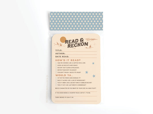 Read & Reckon Book Review Card Set - Starry Skies Austin