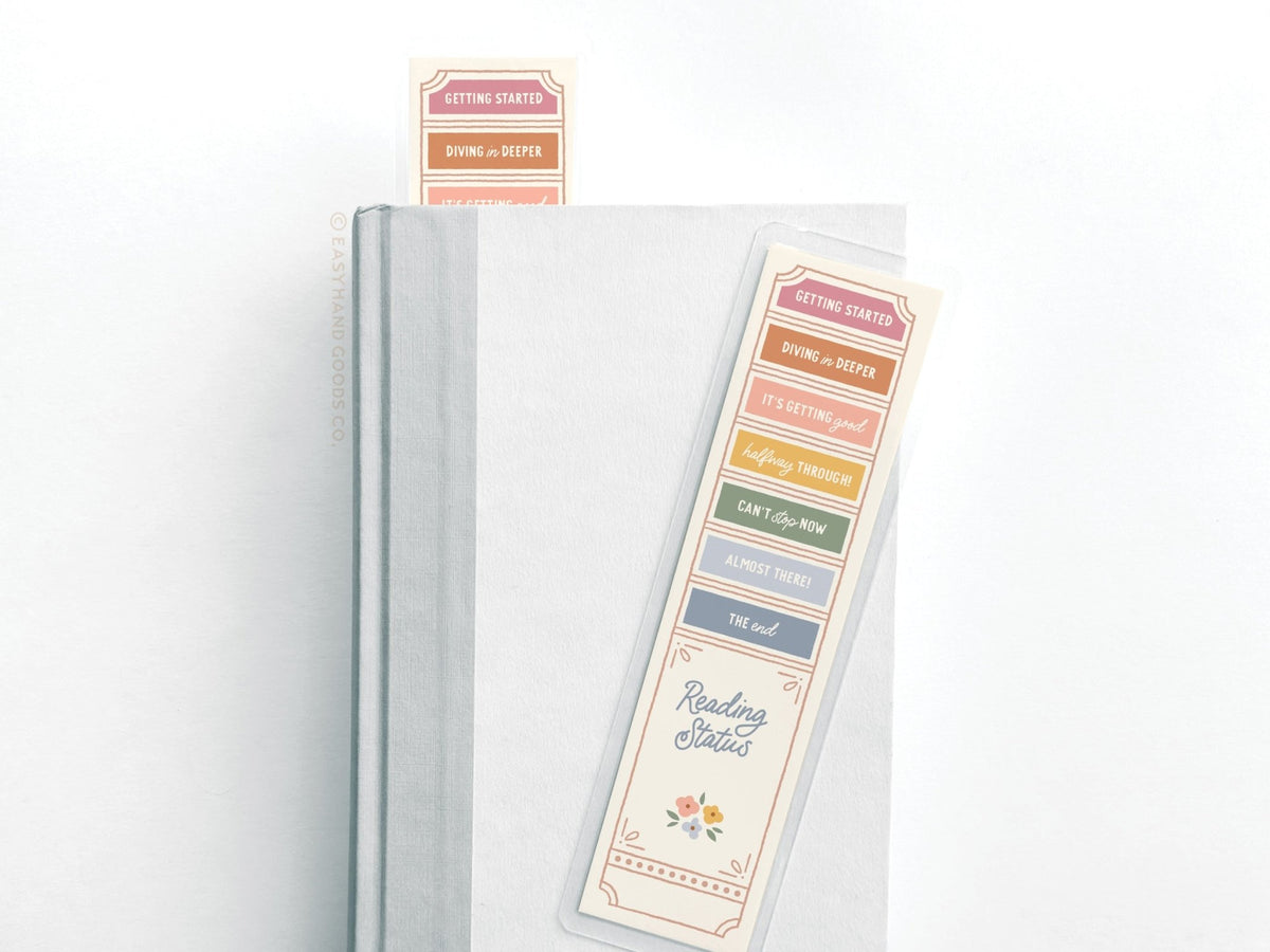 Reading Status Laminated Bookmark - Starry Skies Austin