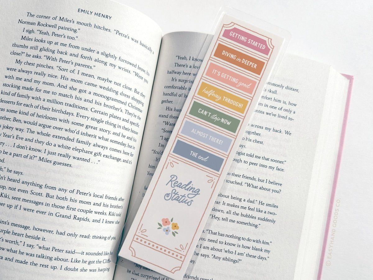 Reading Status Laminated Bookmark - Starry Skies Austin