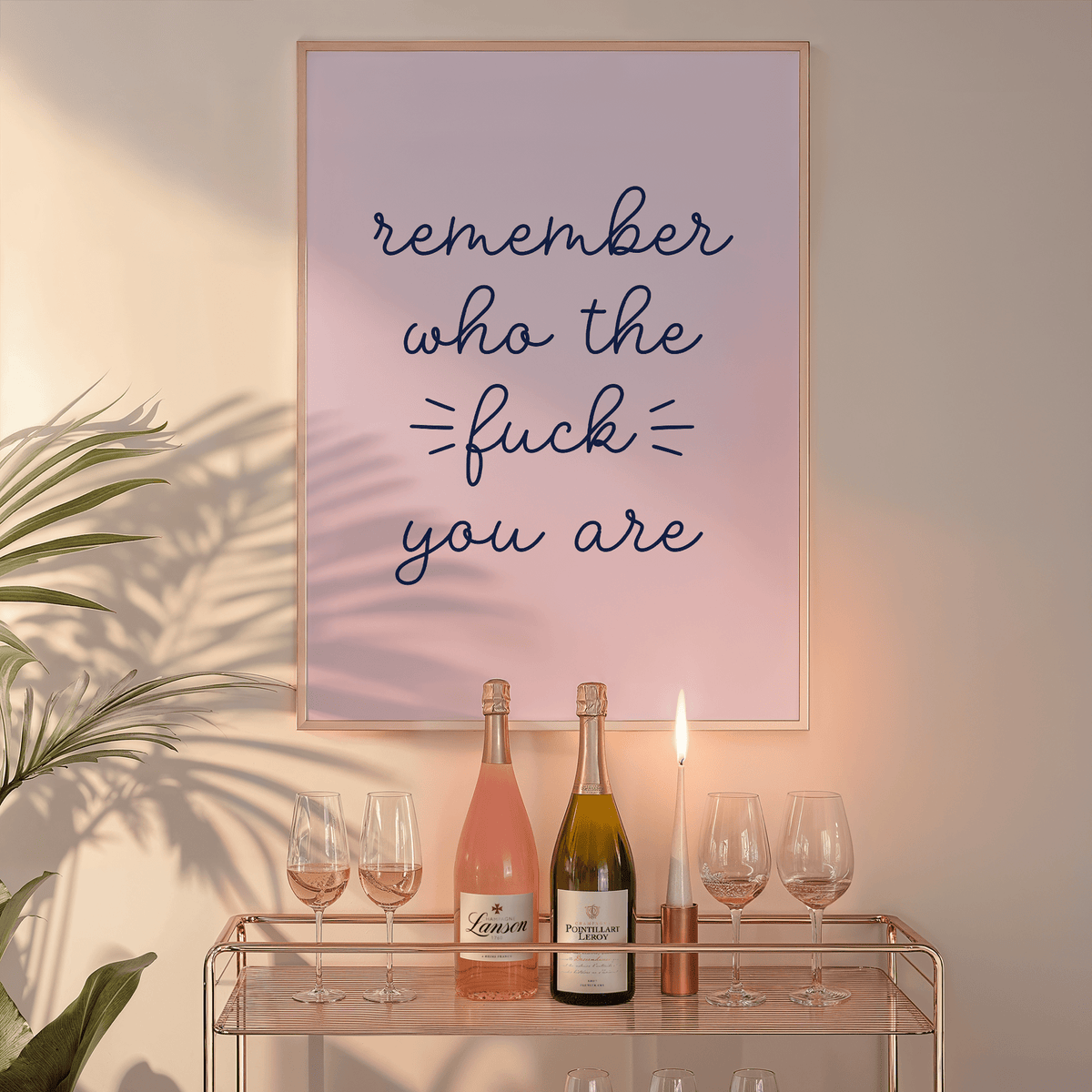 Remember Who the Fuck You Are Unframed Art Print - Starry Skies Austin
