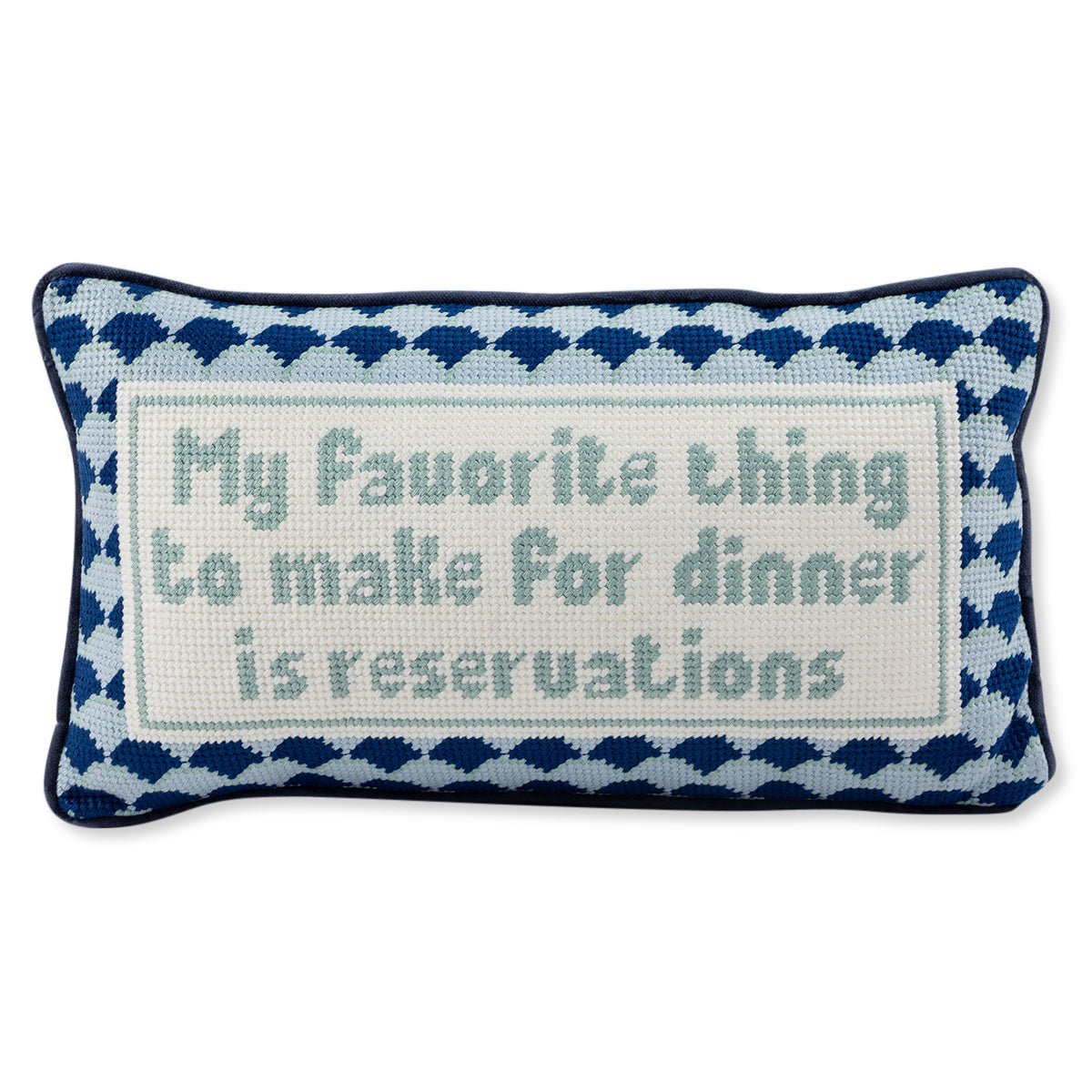 Reservations Needlepoint Pillow - Starry Skies Austin