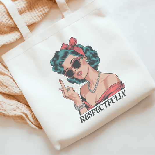 Respectfully Sublimated Canvas Tote Bag - Starry Skies Austin