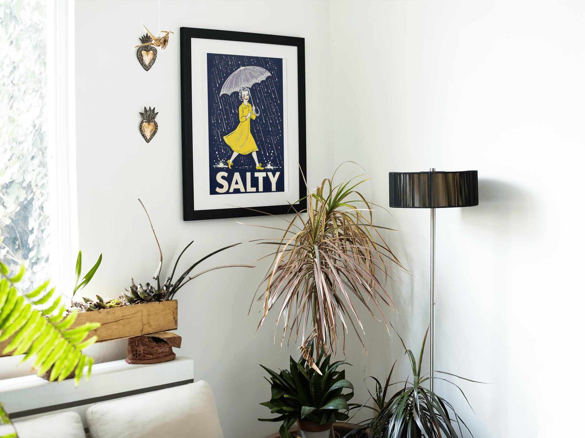 Retro Salty Girl Poster - Starry Skies Austin