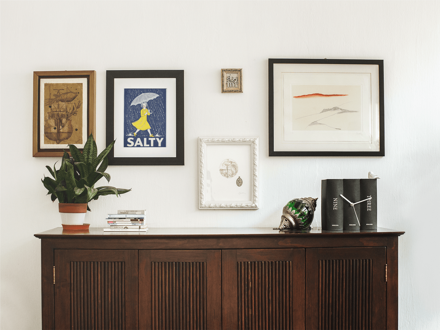 Retro Salty Girl Poster - Starry Skies Austin