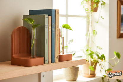 Ribbed Modern Bookend, Book Lover Gift, Bookshelf Decor, Book Club Gifts, Bookish Library Decor, Bookworm, Reading Challenge, Book Nook - Starry Skies Austin