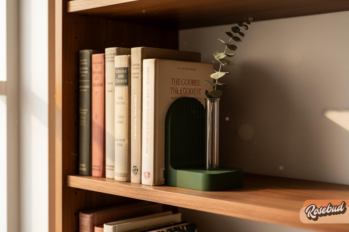 Ribbed Modern Bookend, Book Lover Gift, Bookshelf Decor, Book Club Gifts, Bookish Library Decor, Bookworm, Reading Challenge, Book Nook - Starry Skies Austin