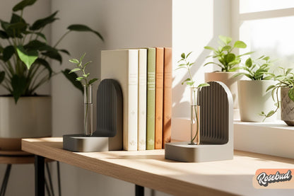 Ribbed Modern Bookend, Book Lover Gift, Bookshelf Decor, Book Club Gifts, Bookish Library Decor, Bookworm, Reading Challenge, Book Nook - Starry Skies Austin