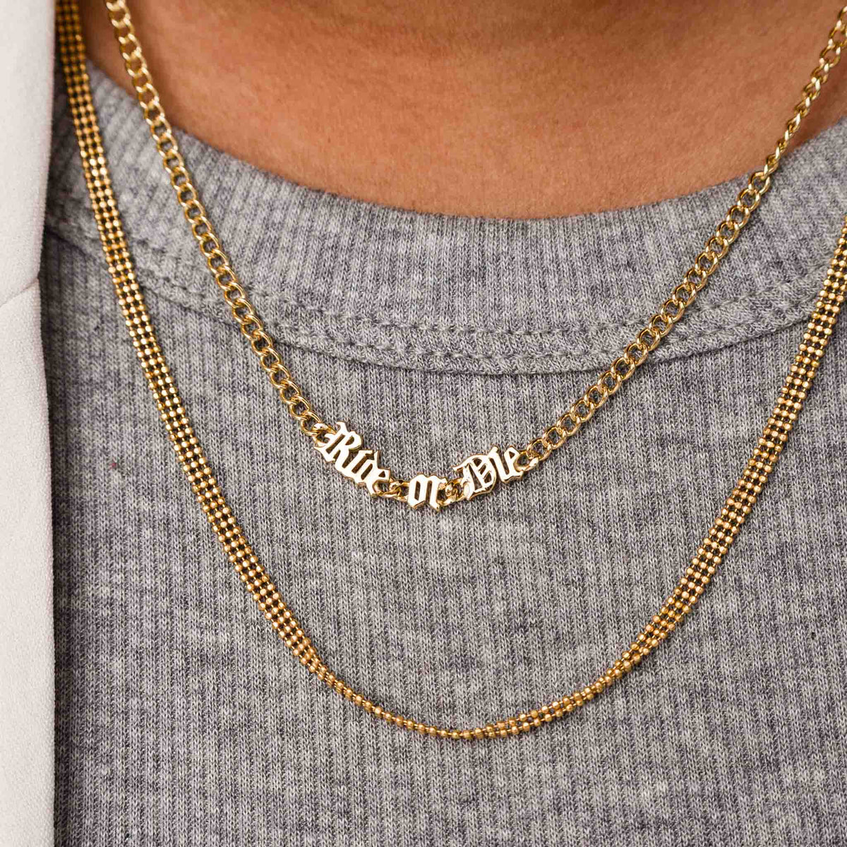 Ride or Die Chain Necklace - Starry Skies Austin