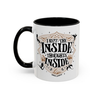 Ridoc Gamlyn I Kept the Inside Thoughts Inside Fourth Wing Mug - Starry Skies Austin