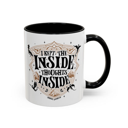 Ridoc Gamlyn I Kept the Inside Thoughts Inside Fourth Wing Mug - Starry Skies Austin