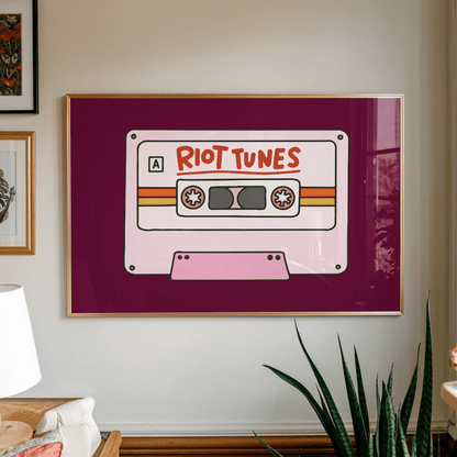 Riot Tunes Unframed Art Print - Starry Skies Austin