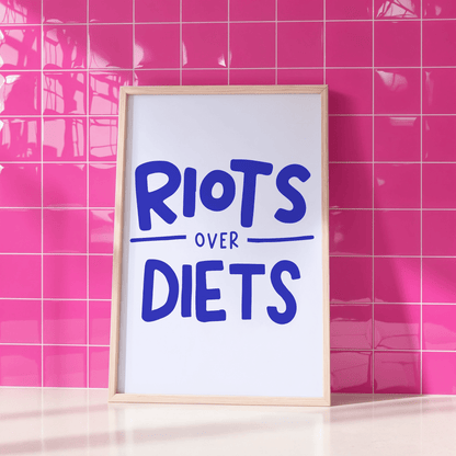 Riots Over Diets Unframed Art Print - Starry Skies Austin