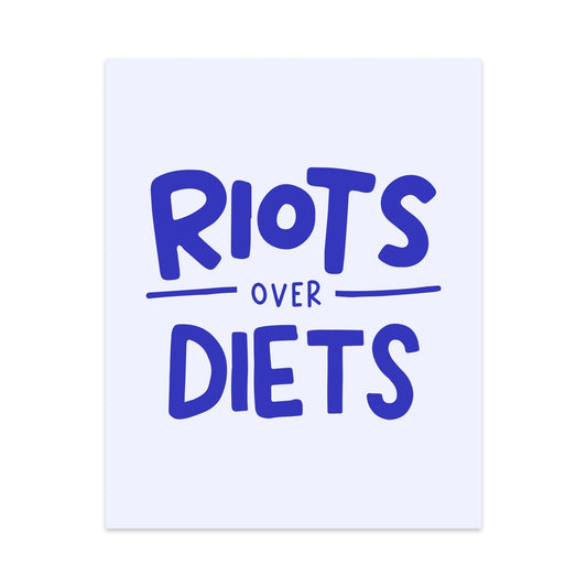 Riots Over Diets Unframed Art Print - Starry Skies Austin