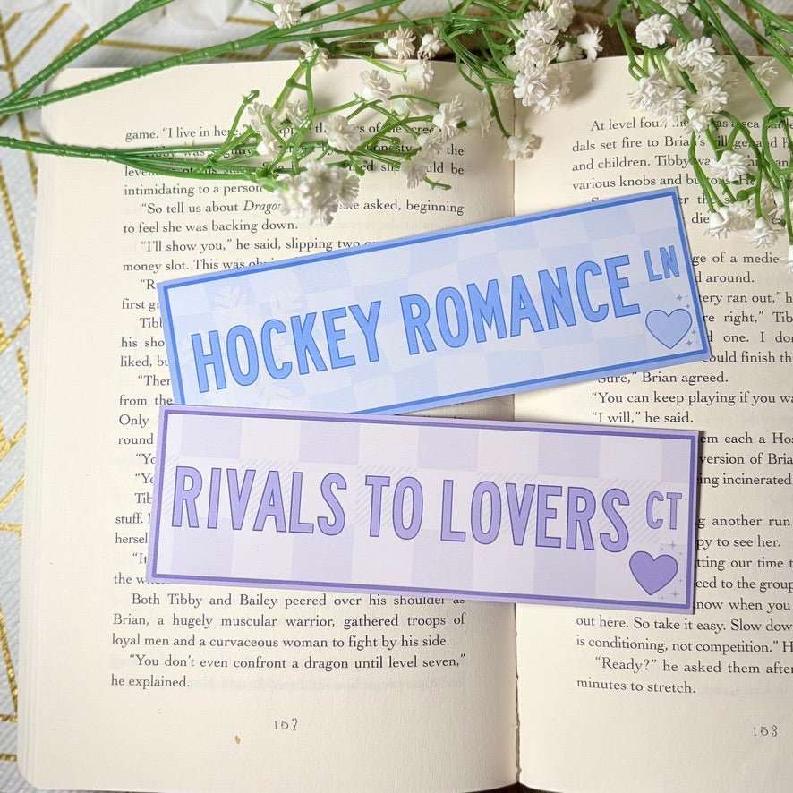 Rivals to Lovers/Hockey Romance Dual-Sided Matte Cardstock Bookmark - Starry Skies Austin
