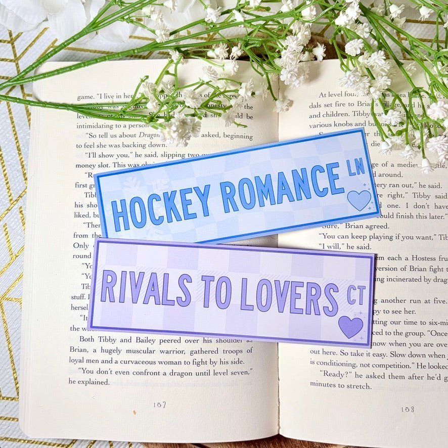 Rivals to Lovers/Hockey Romance Dual-Sided Matte Cardstock Bookmark - Starry Skies Austin