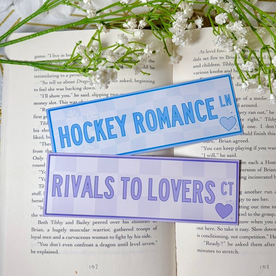 Rivals to Lovers/Hockey Romance Dual-Sided Matte Cardstock Bookmark - Starry Skies Austin