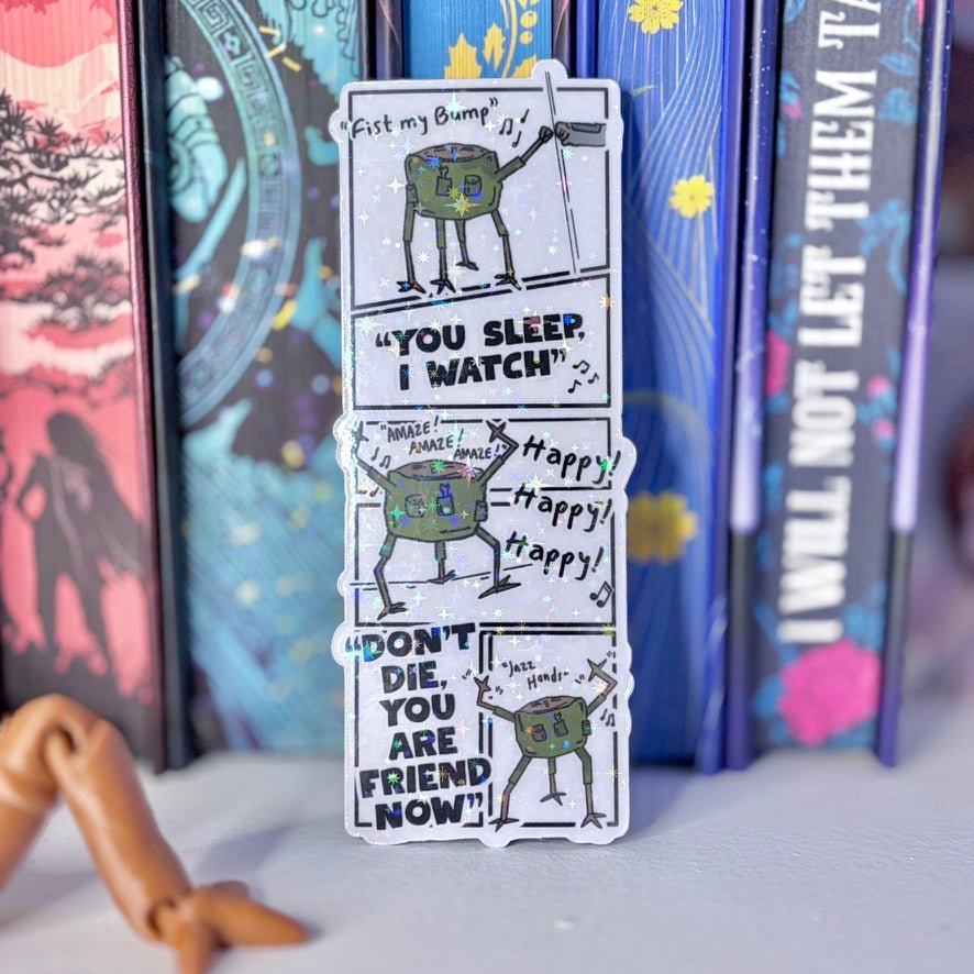 Rocky Inspired Die-Cut Laminated Sparkle Bookmark - Starry Skies Austin