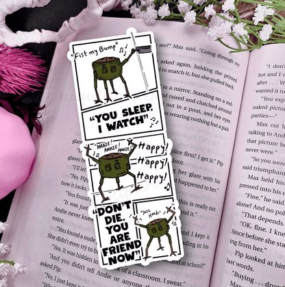 Rocky Inspired Die-Cut Laminated Sparkle Bookmark - Starry Skies Austin