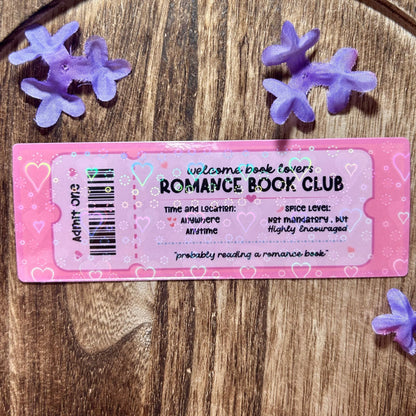 Romance Book Club Cardstock Bookmark - Starry Skies Austin