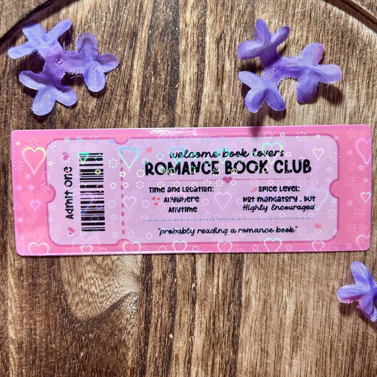 Romance Book Club Cardstock Bookmark - Starry Skies Austin