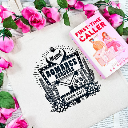 Romance Readers Motel Canvas Tote Bag - Starry Skies Austin