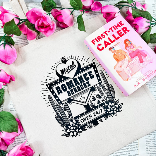 Romance Readers Motel Canvas Tote Bag - Starry Skies Austin