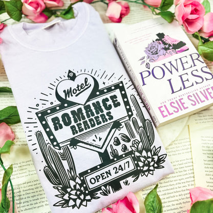 Romance Readers Motel Heavyweight Comfort Colors Boxy Cropped Shirt - Starry Skies Austin