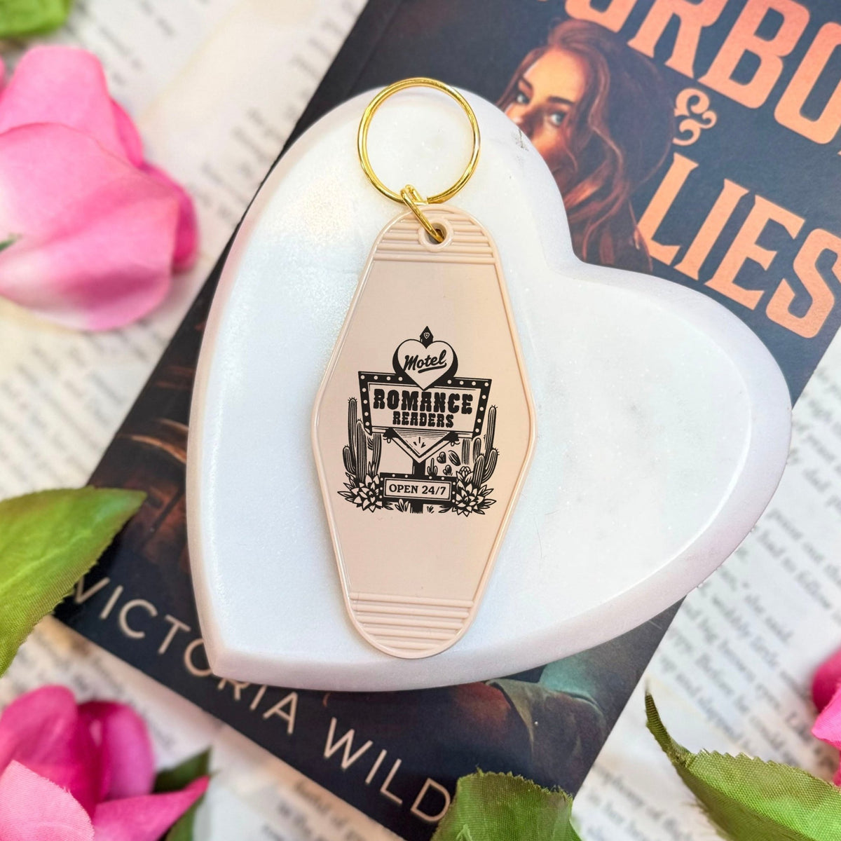 Romance Readers Motel Retro Motel Keychain - Starry Skies Austin