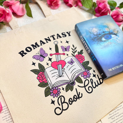 Romantasy Book Club Canvas Tote Bag - Starry Skies Austin