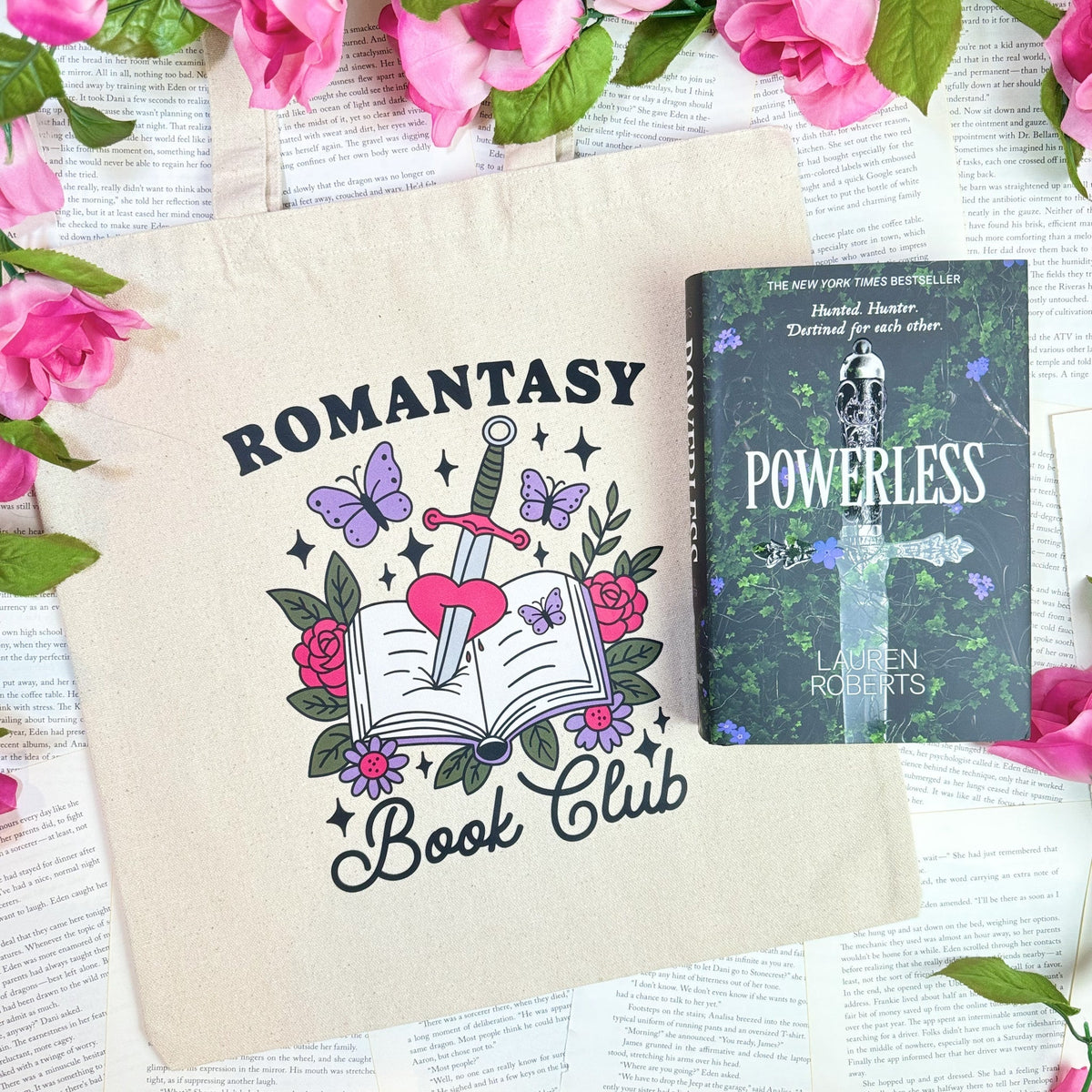 Romantasy Book Club Canvas Tote Bag - Starry Skies Austin