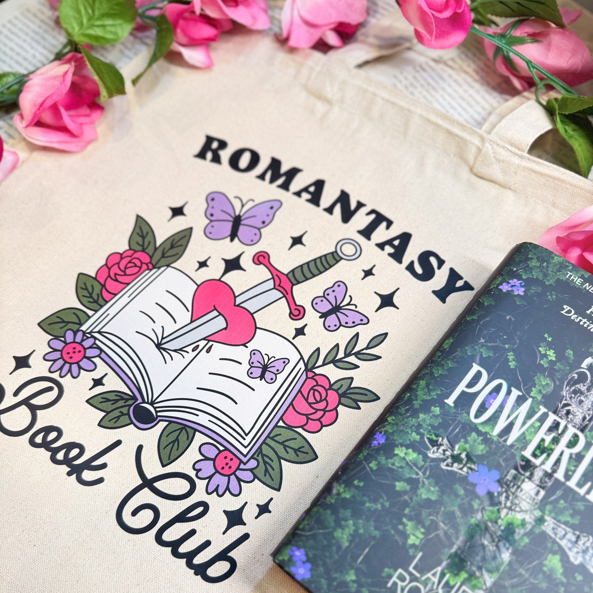 Romantasy Book Club Canvas Tote Bag - Starry Skies Austin
