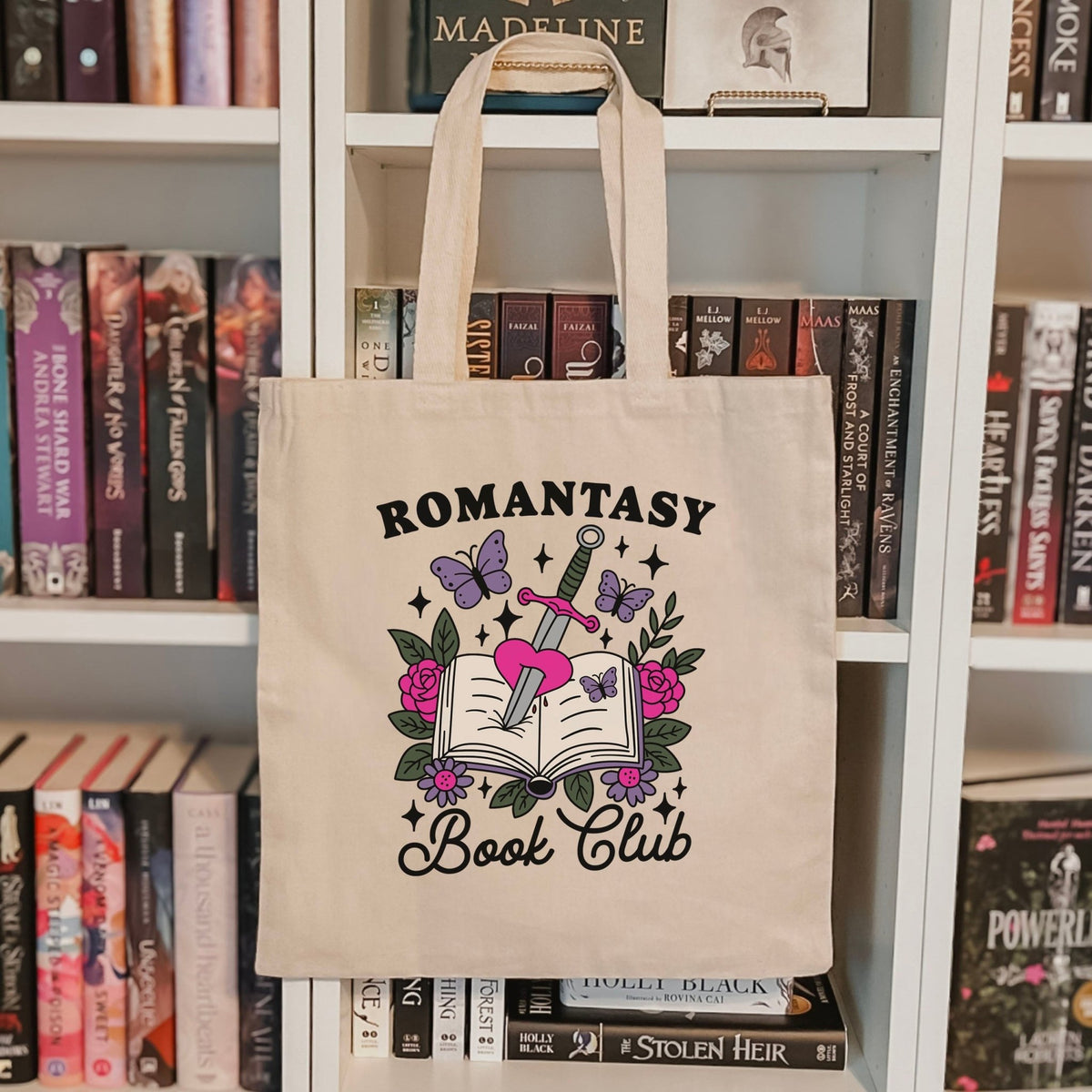 Romantasy Book Club Canvas Tote Bag - Starry Skies Austin