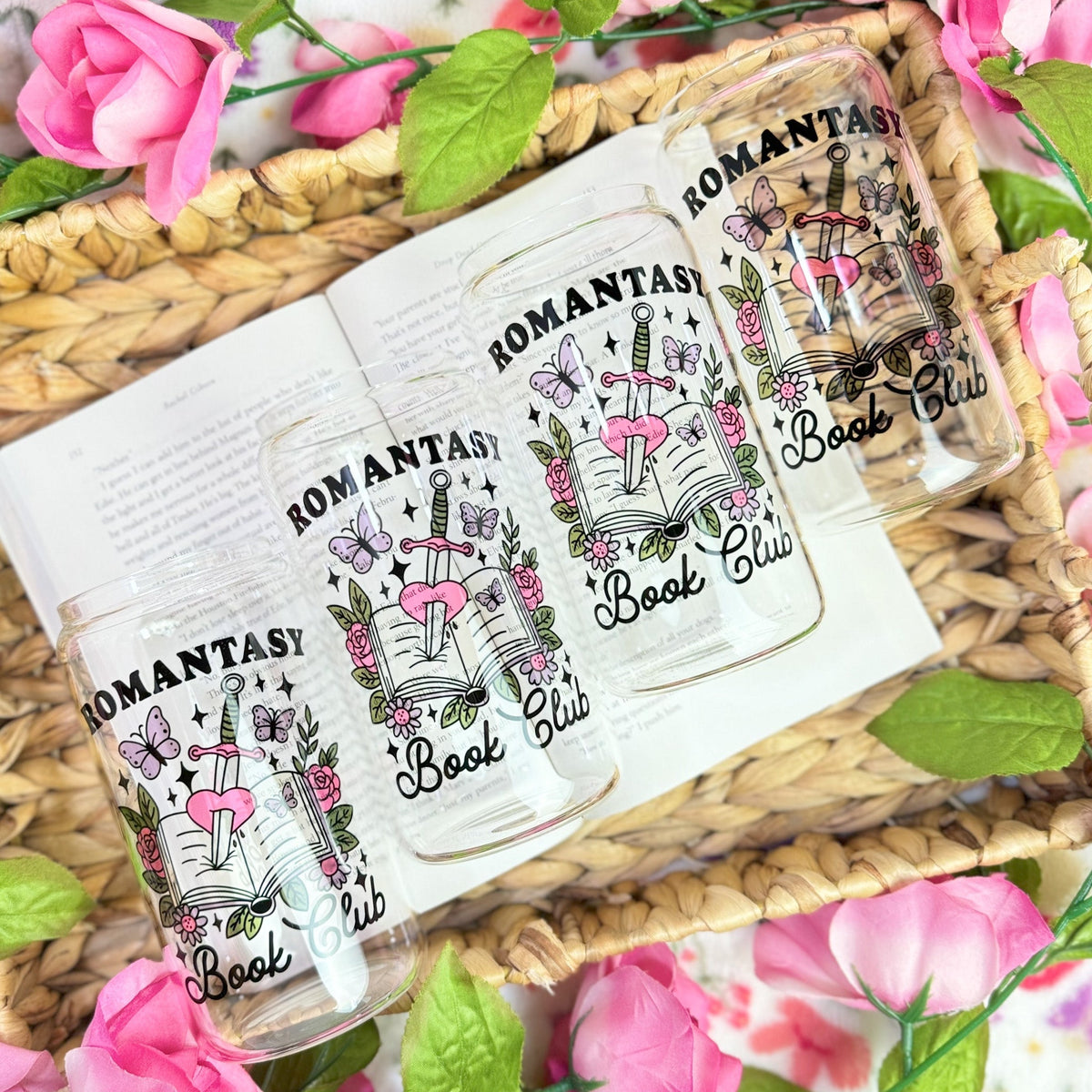 Romantasy Book Club Clear Glass Cup - Starry Skies Austin