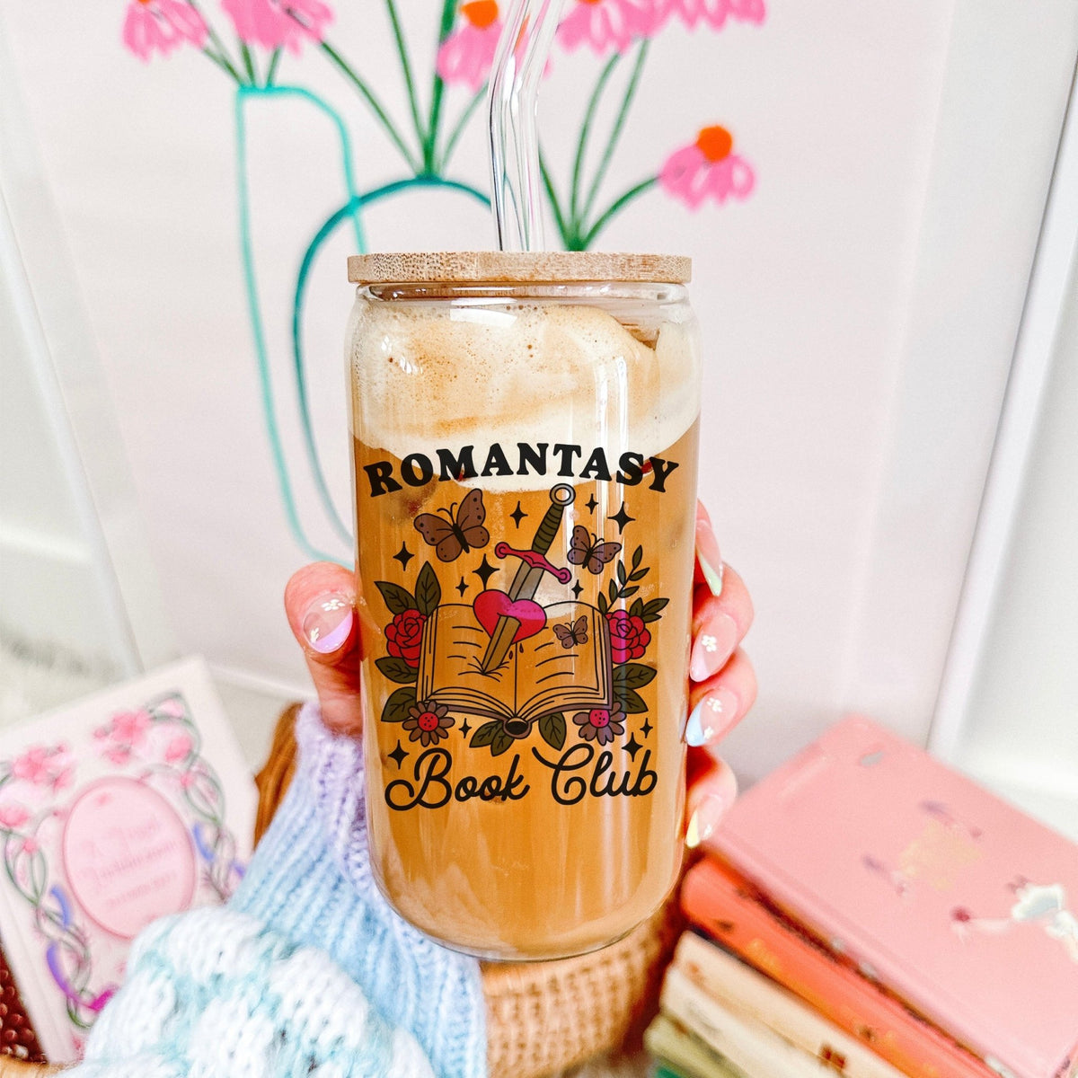 Romantasy Book Club Clear Glass Cup - Starry Skies Austin